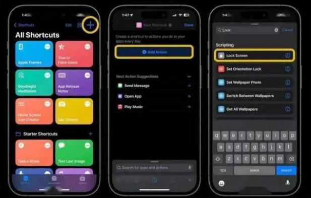 荔浦苹果14锁屏维修店分享iPhone14升级iOS16.4后如何创建锁屏快捷方式 