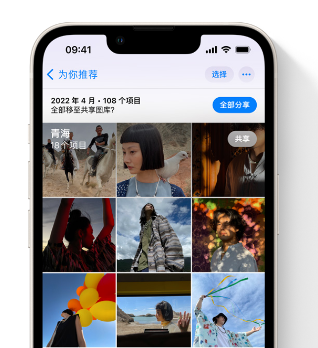 荔浦苹果维修网点分享在 iPhone 上使用共享图库 