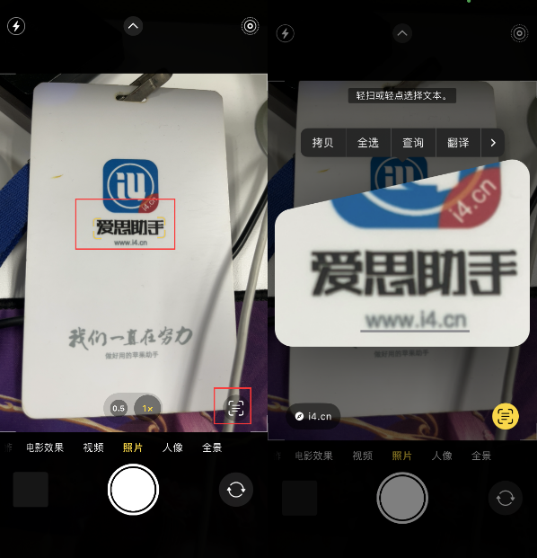 荔浦苹果手机维修分享升级iOS 16后如何通过相机翻译文本 